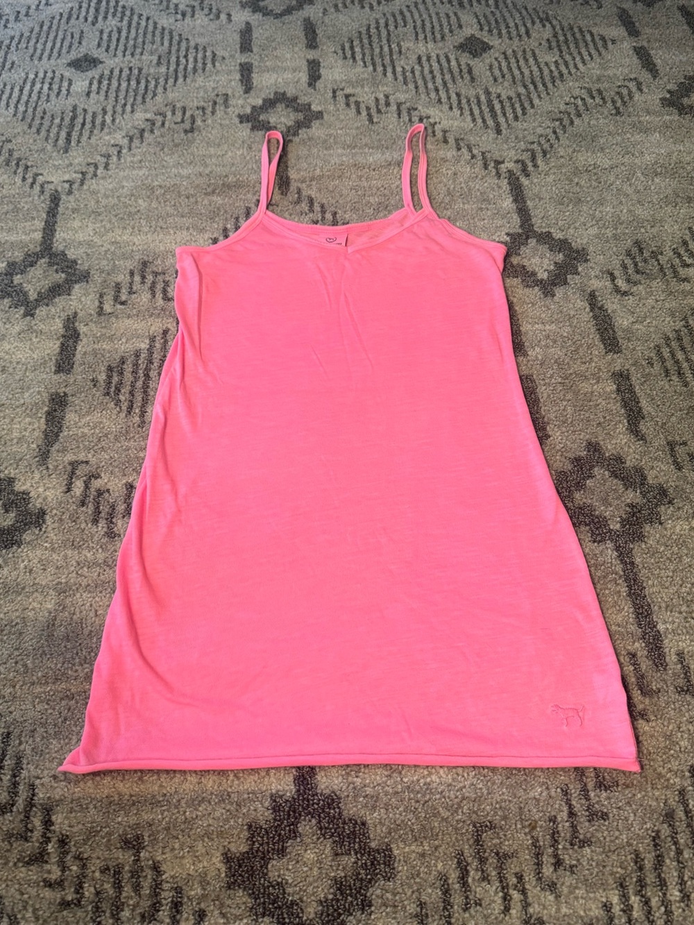 Y2K Women’s Victoria’s Secret Neon Pink Tank Top: Size Small